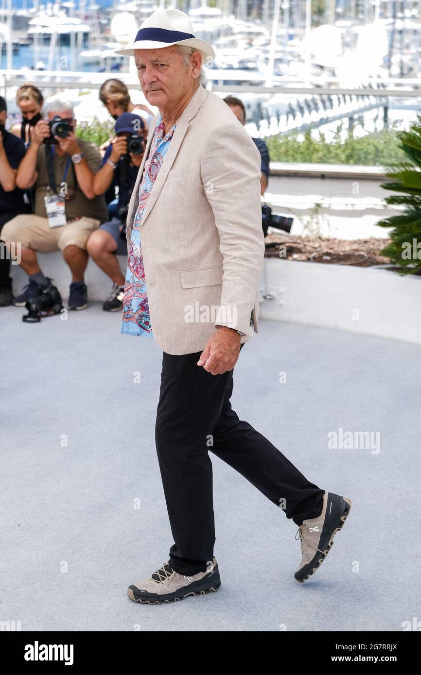 Palais des Festivals, Cannes, Frankreich. Juli 2021. Bill Murray posiert auf dem Fotocall „Neue Welten: Die Wiege der Zivilisation“. Bild nach Kredit: Julie Edwards/Alamy Live News Stockfoto