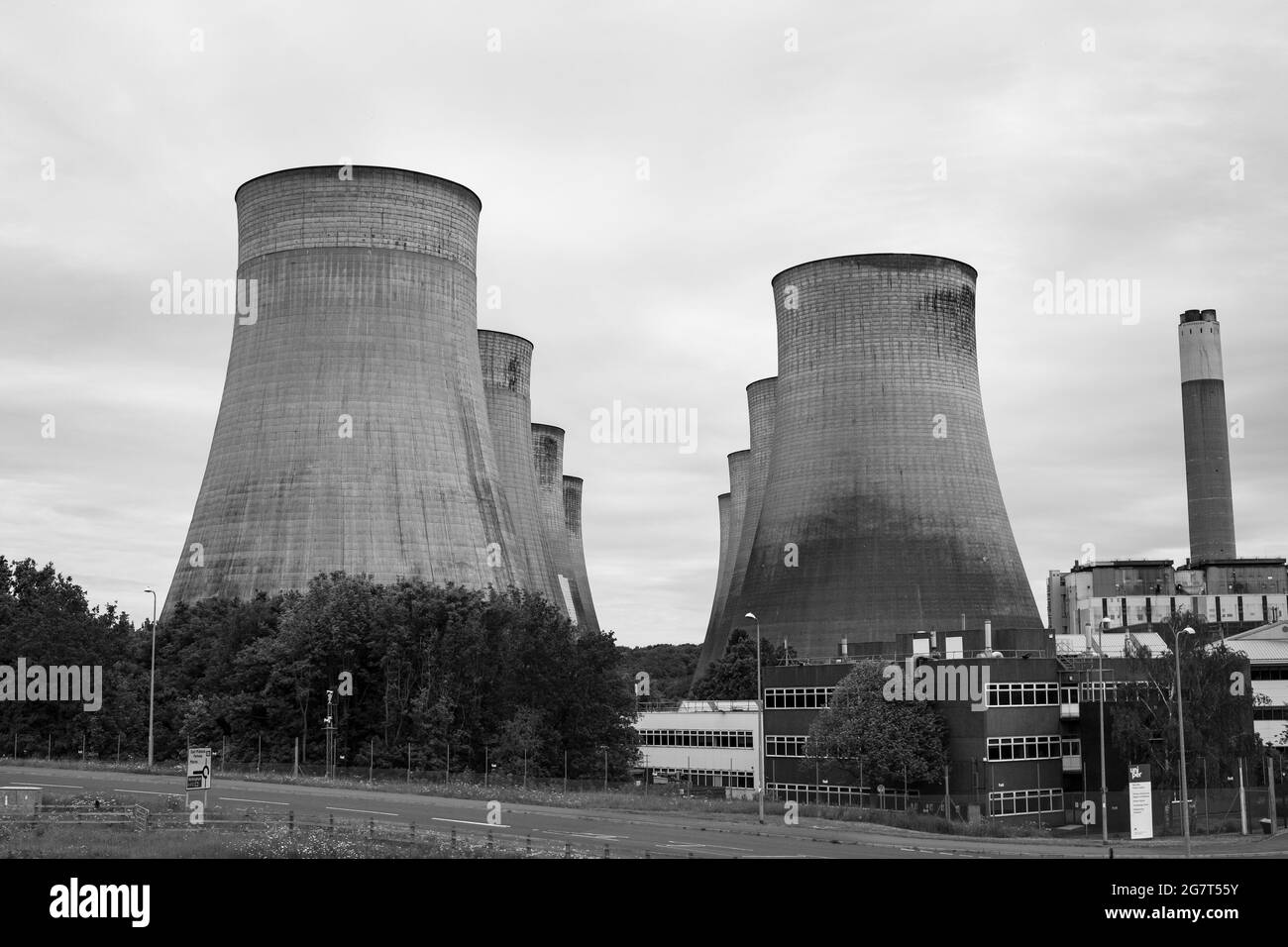 Beispiel für ein großes Kohlekraftwerk Stockfoto