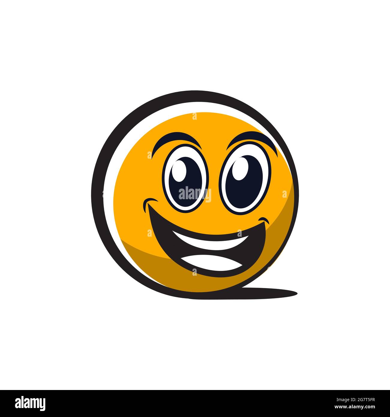 Smile Emotion Icon Vektor Illustration Design Vorlage Stock Vektor