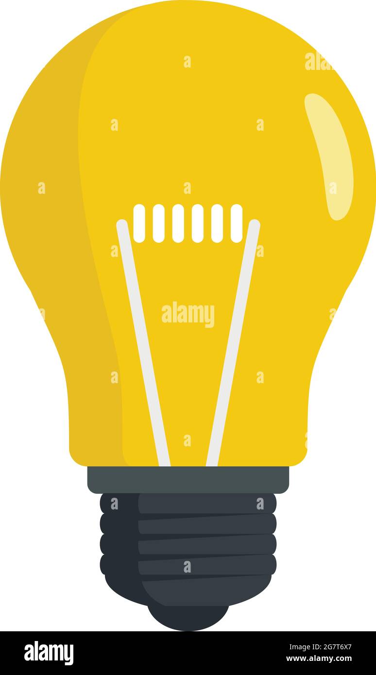 Symbol für die Glühlampe „Kundenidee“. Flache Darstellung des Vektorsymbols für die Kundenidee auf weißem Hintergrund Stock Vektor