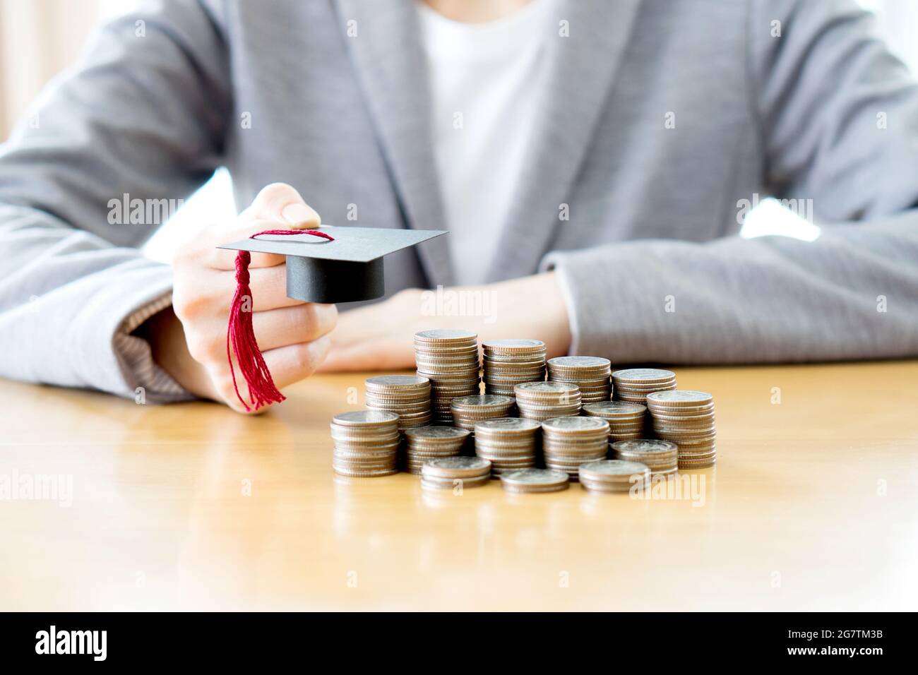 Ausbildungskosten Stockfoto