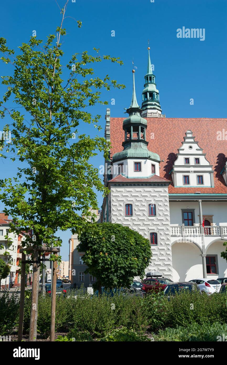 Rathaus Von Brzeg, Woiwodschaft Opole, Polen Stockfoto