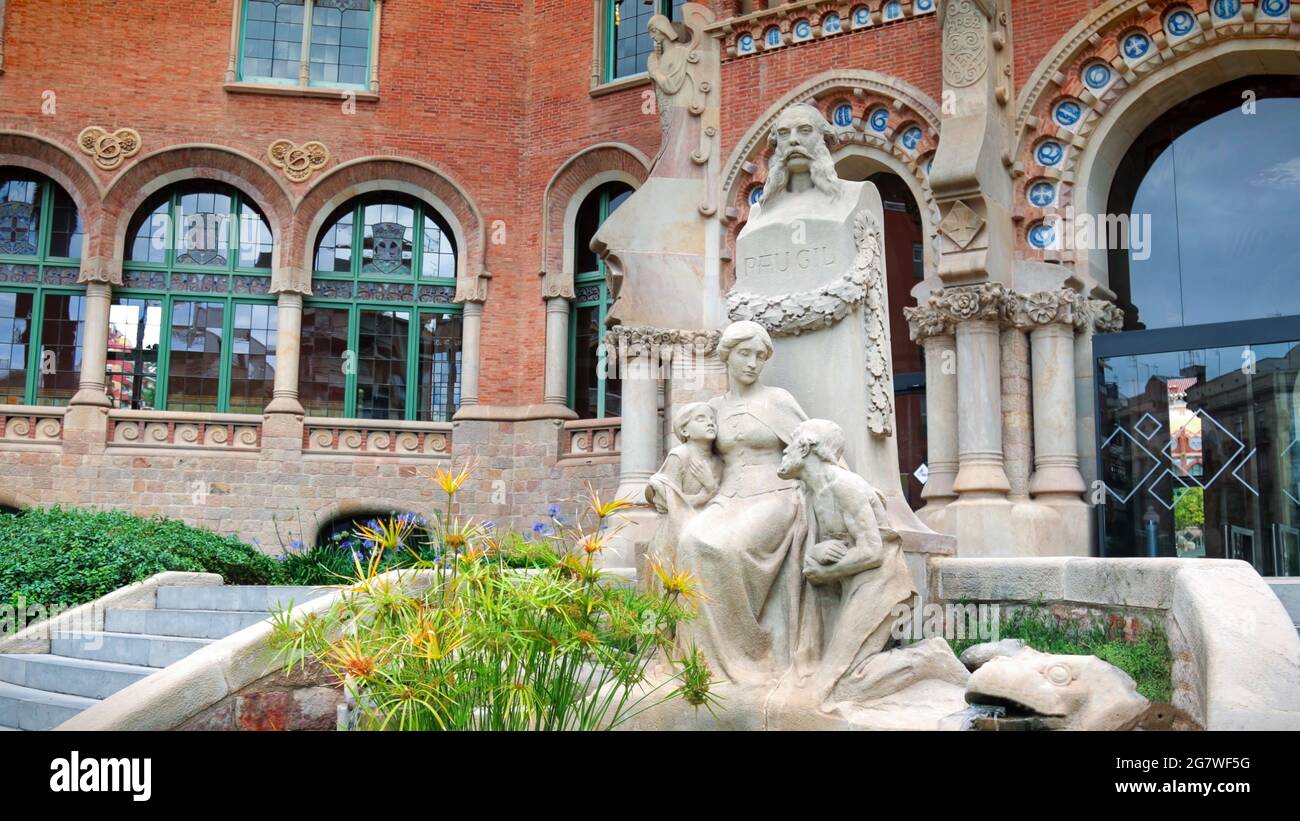 Sant Pau, Museum in Barcelona, Spanien. Stockfoto