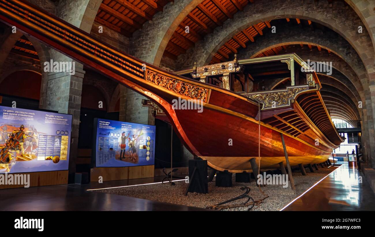 Das Maritime Museum von Barcelona. Stockfoto