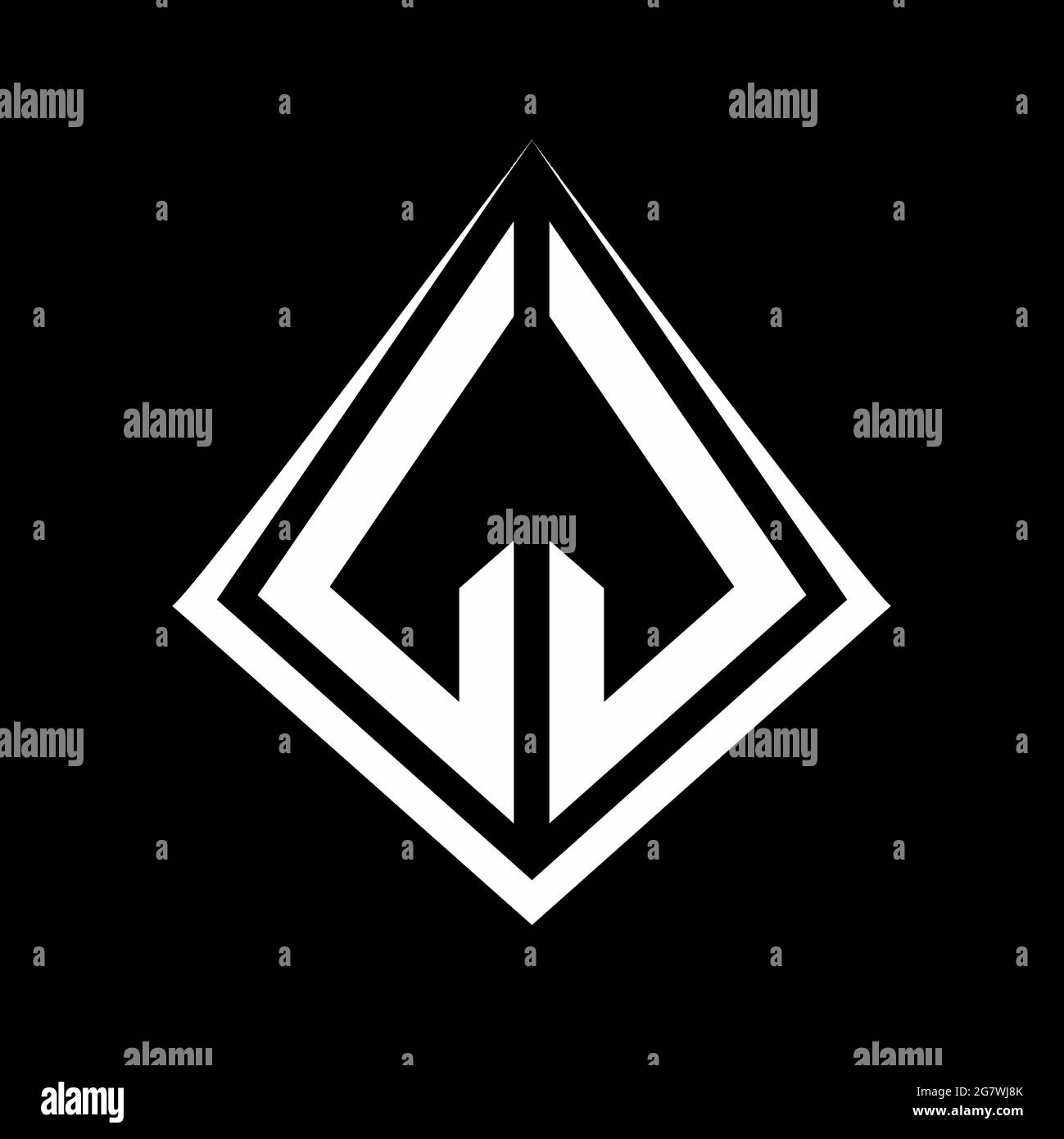 LJ Logo Buchstaben Monogramm mit prisma Form Design Vorlage Vektor-Symbol modern Stock Vektor