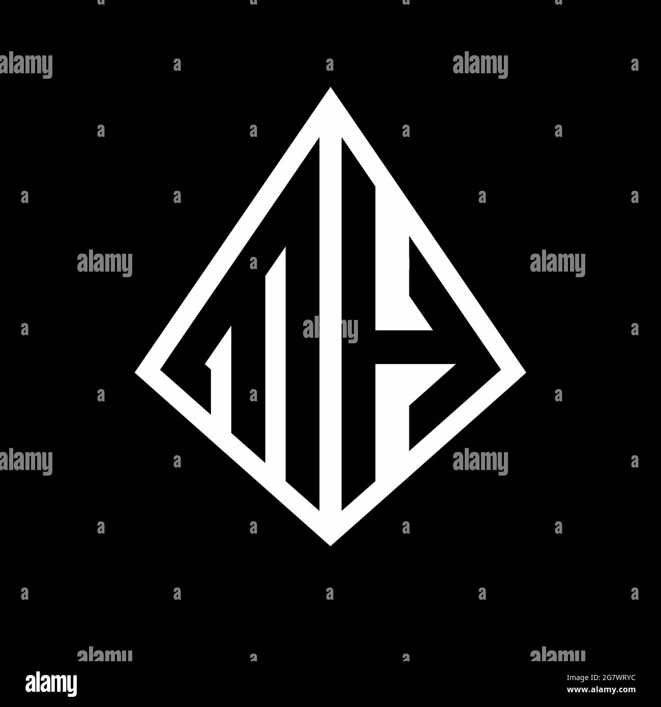 MH Logo Buchstaben Monogramm mit prisma Form Design Vorlage Vektor-Symbol modern Stock Vektor