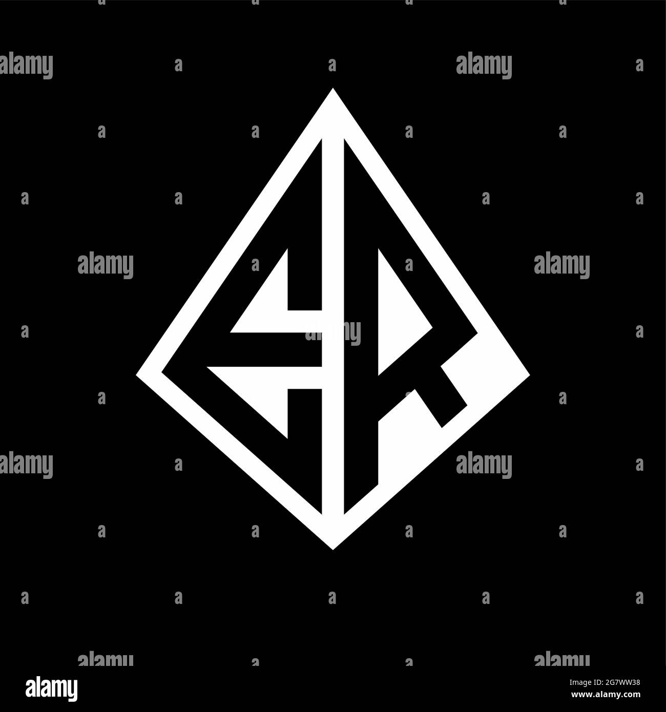 ER Logo Buchstaben Monogramm mit prisma Form Design Vorlage Vektor-Symbol modern Stock Vektor