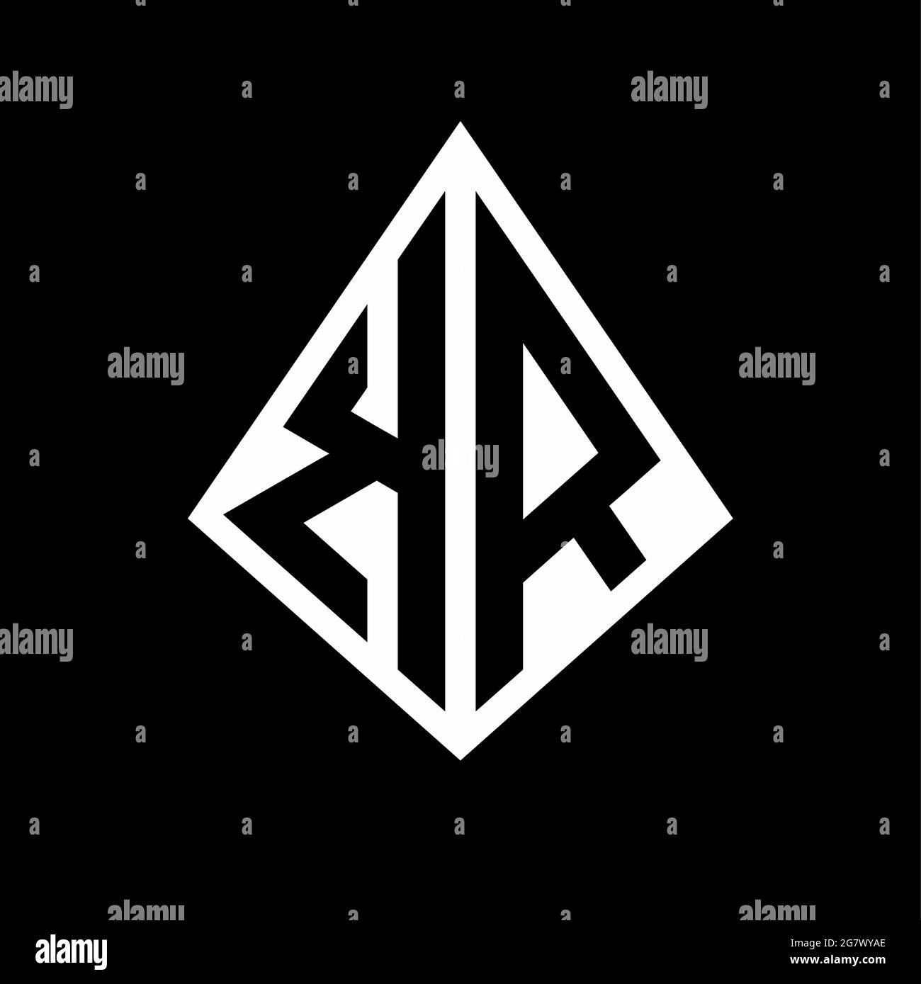 KR Logo Buchstaben Monogramm mit prisma Form Design Vorlage Vektor-Symbol modern Stock Vektor