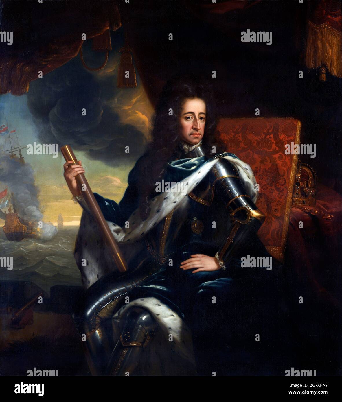 William III Porträt von König Wilhelm III. Von England, Schottland und Irland (Wilhelm von Oranien) von Godfried Schalcken, Öl auf Leinwand, 1699 Stockfoto