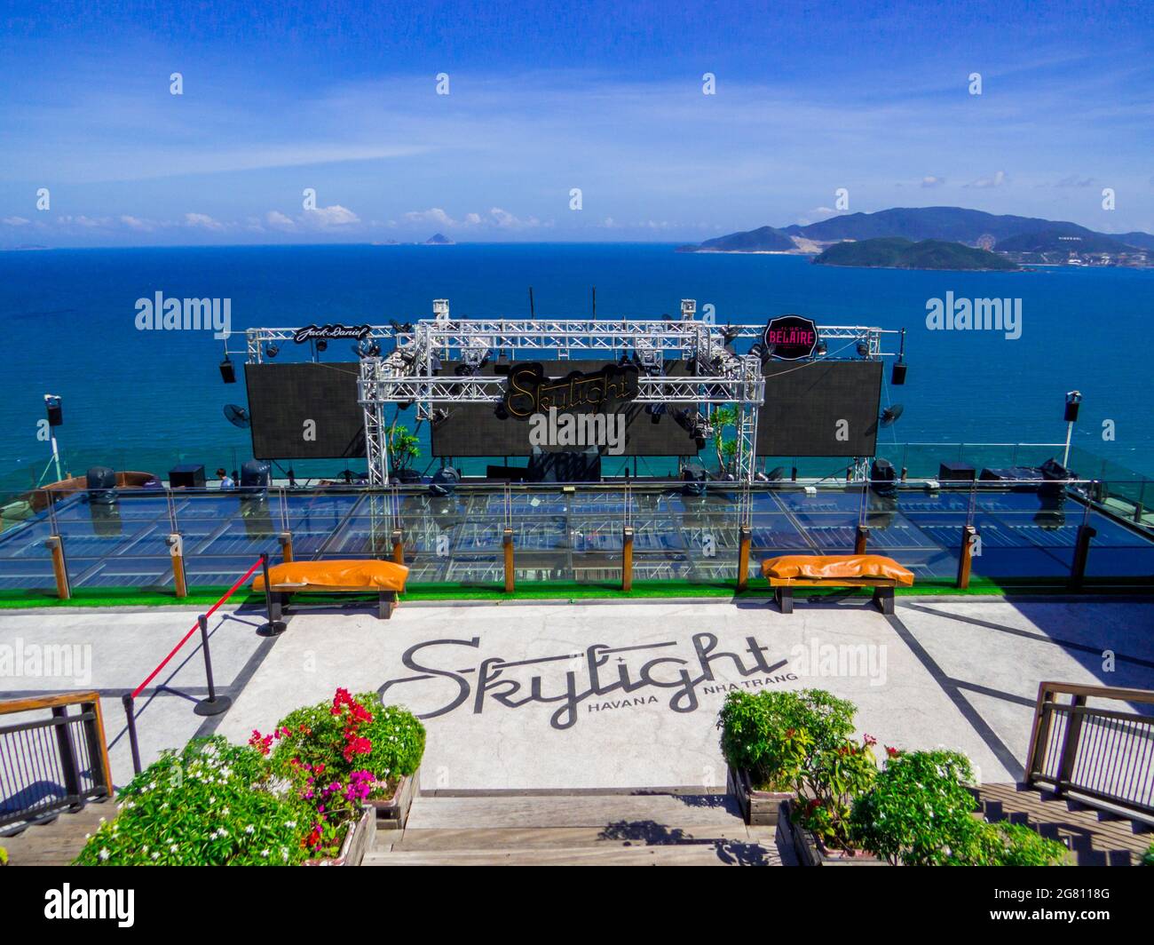 Skylight Havana Rooftop Beach Club, Nha Trang, Vietnam Stockfoto