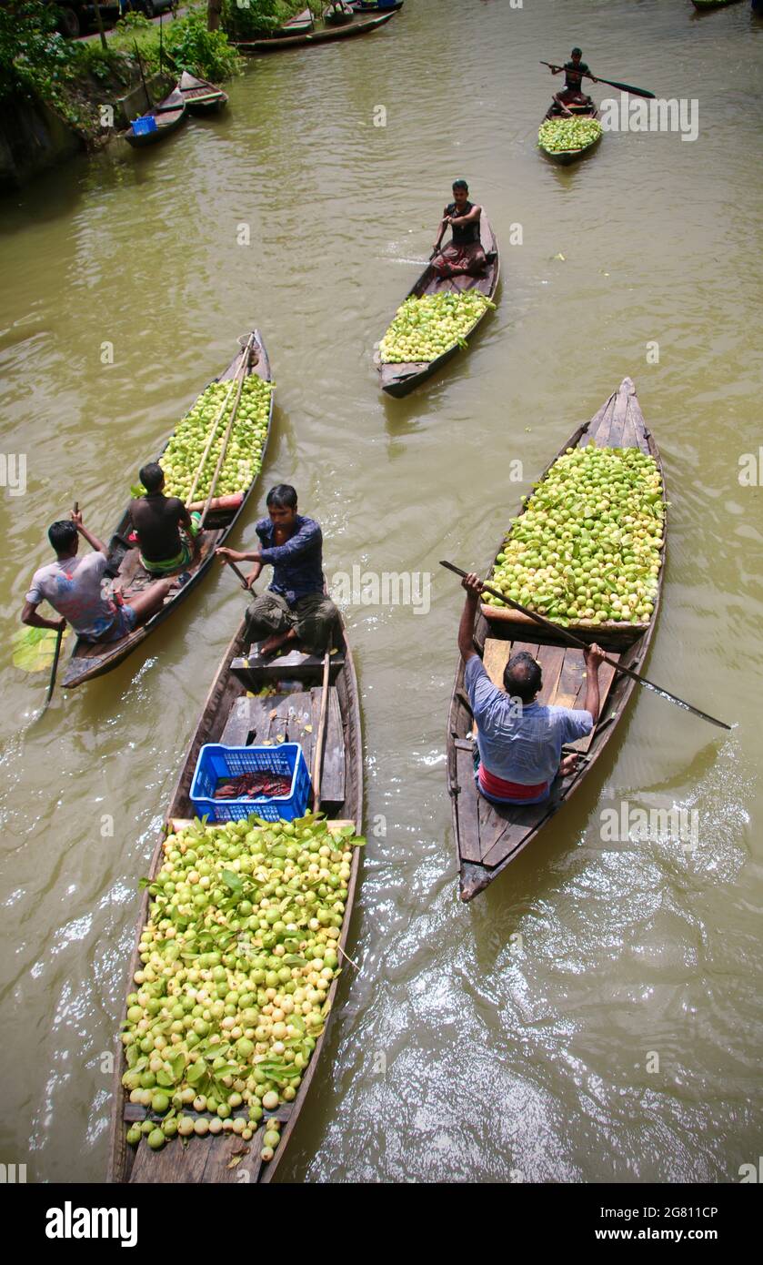 Floating Market von Bangladesch Stockfoto