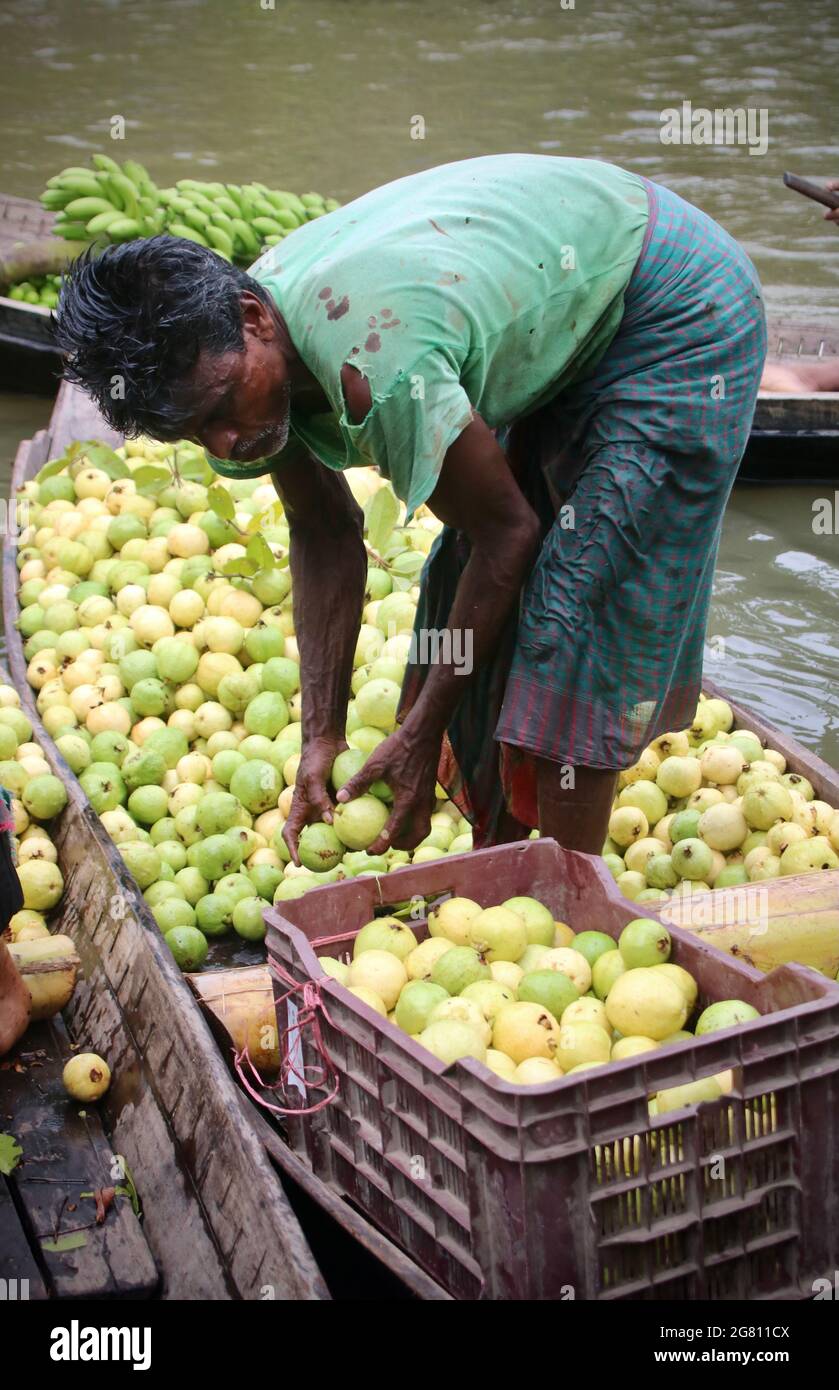 Floating Market von Bangladesch Stockfoto