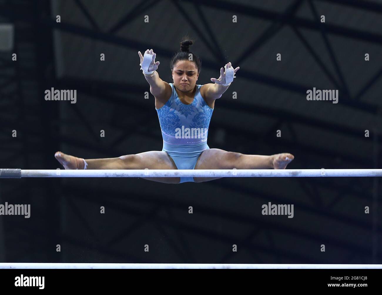 Lady Gymnastics - KATAR Stockfoto