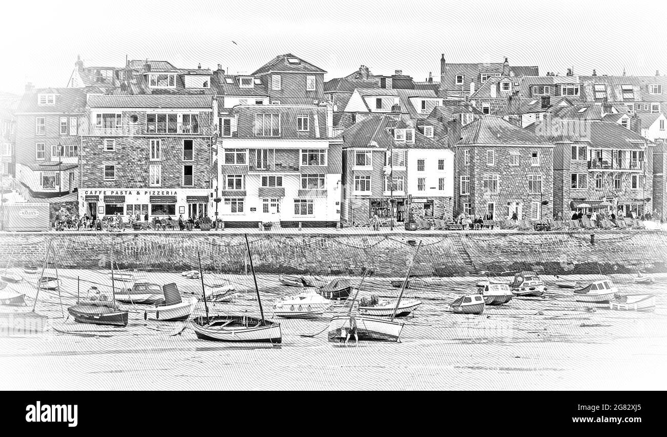 St Ives in Cornwall, England Stockfoto