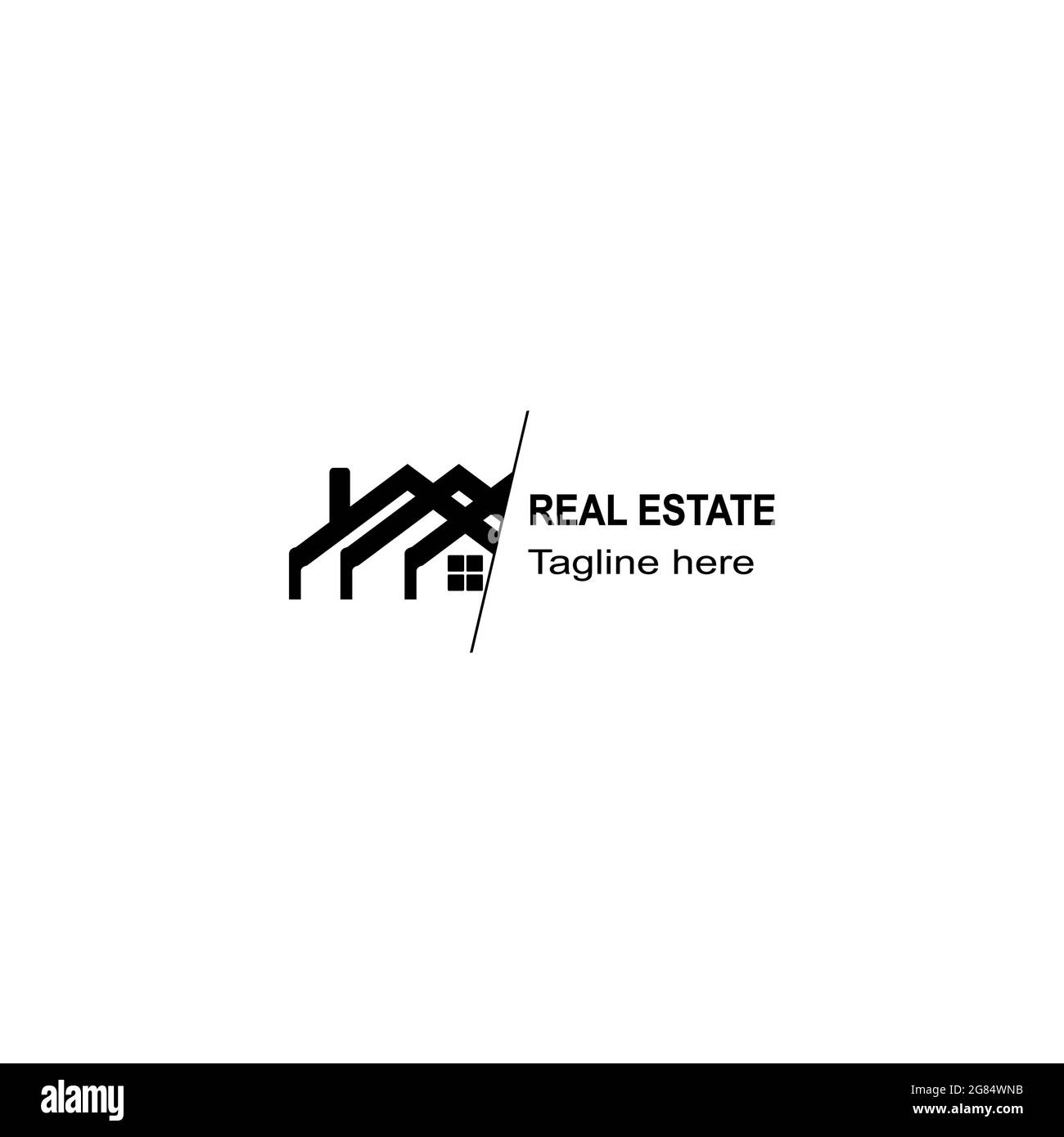 Immobilien-Logo , Immobilien-Emblem , Symbol , Favicon Stock Vektor