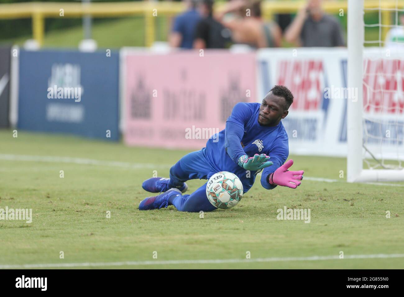 St. Petersburg, FL USA; Tampa Bay Rowdies Torhüter Raiko Arozarena (56) während der Vorspielaufwärmungen vor einem USL-Fußballspiel gegen den Hartford Athl Stockfoto