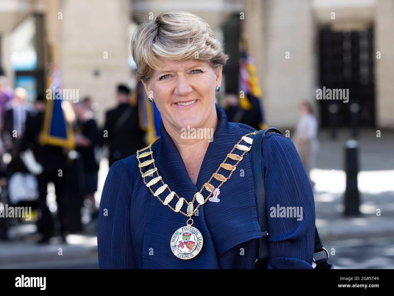 London, Großbritannien. Juli 2021. Clare Balding, Präsidentin der Rugby Football League. Kredit: Mark Thomas/Alamy Live Nachrichten Stockfoto