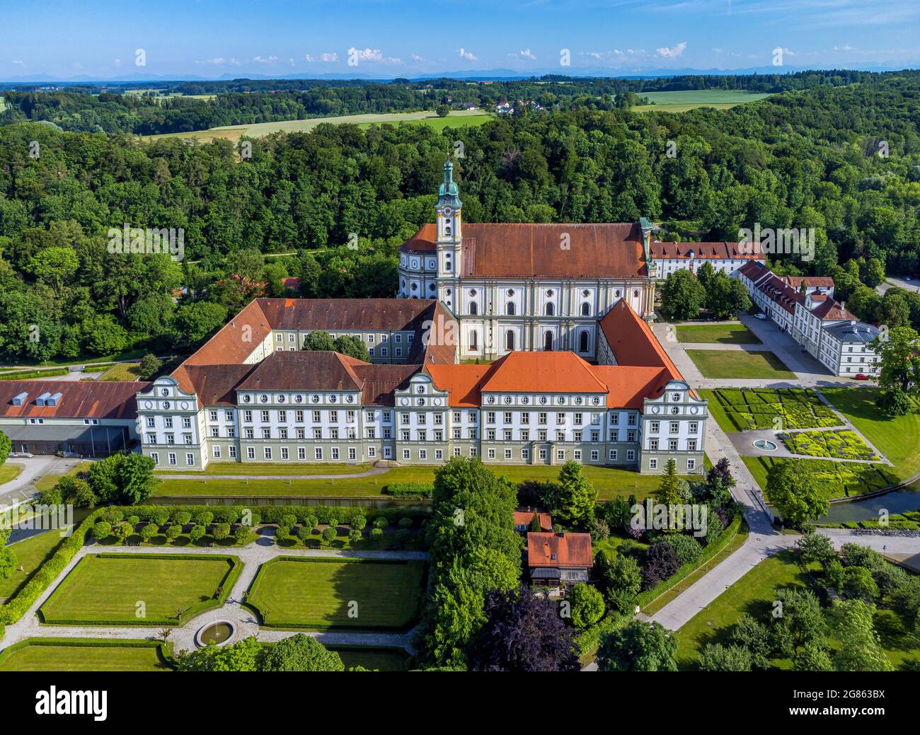 Kloster Fürstenfeld, ehemalige Zisterzienserabtei, Fürstenfeldbruck, Bayern, Deutschland, Europa Stockfoto