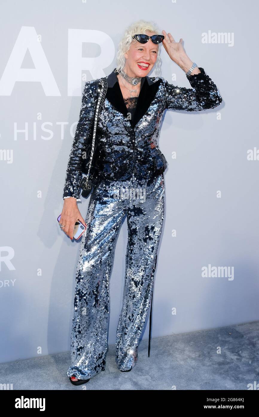 Villa Eilenroc, Cap d'Antibes, Frankreich. Juli 2021. Ellen von Unwerth nimmt an der amfAR Gala in Cannes Teil. Bild nach Kredit: Julie Edwards/Alamy Live News Stockfoto