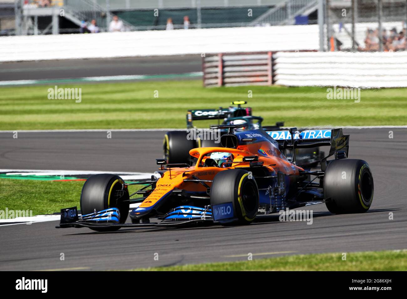 Daniel Ricciardo (AUS) McLaren MCL35M. 17.07.2021. Formel-1-Weltmeisterschaft, Rd 10, Großer Preis Von Großbritannien, Silverstone, England, Qualifizierender Tag. Bildnachweis sollte lauten: XPB/Press Association Images. Stockfoto