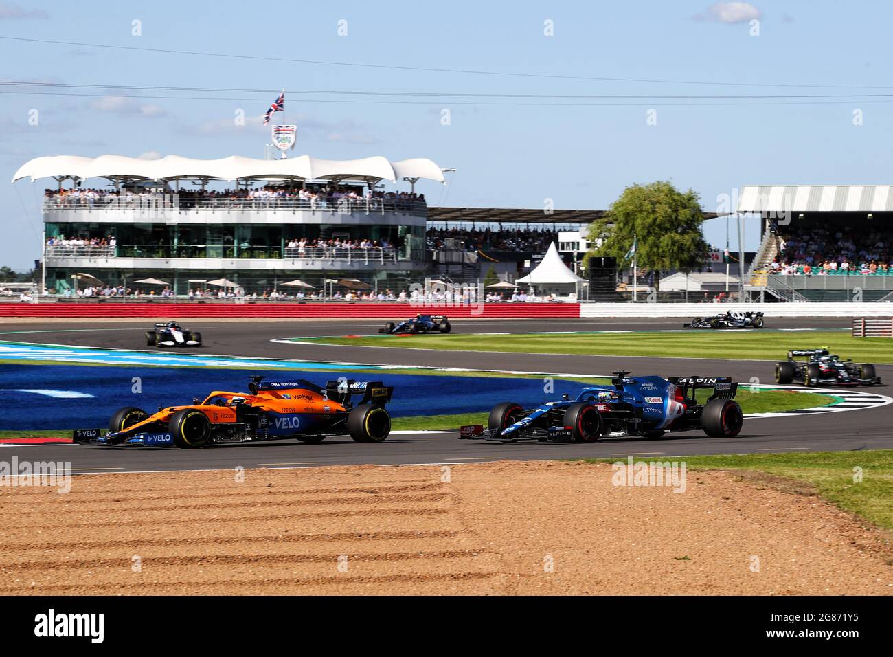 Daniel Ricciardo (AUS) McLaren MCL35M. 17.07.2021. Formel-1-Weltmeisterschaft, Rd 10, Großer Preis Von Großbritannien, Silverstone, England, Qualifizierender Tag. Bildnachweis sollte lauten: XPB/Press Association Images. Stockfoto