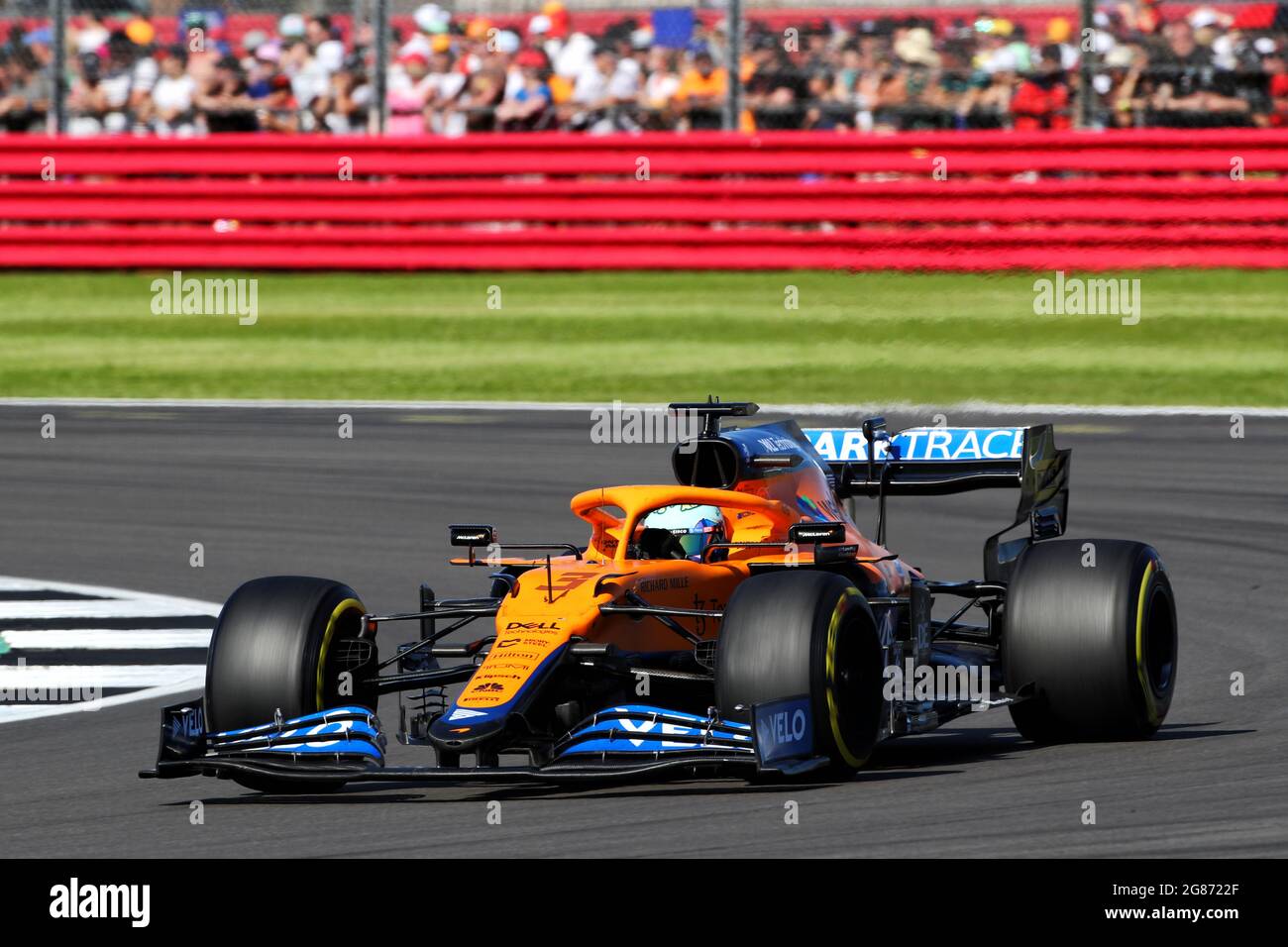 Daniel Ricciardo (AUS) McLaren MCL35M. 17.07.2021. Formel-1-Weltmeisterschaft, Rd 10, Großer Preis Von Großbritannien, Silverstone, England, Qualifizierender Tag. Bildnachweis sollte lauten: XPB/Press Association Images. Stockfoto