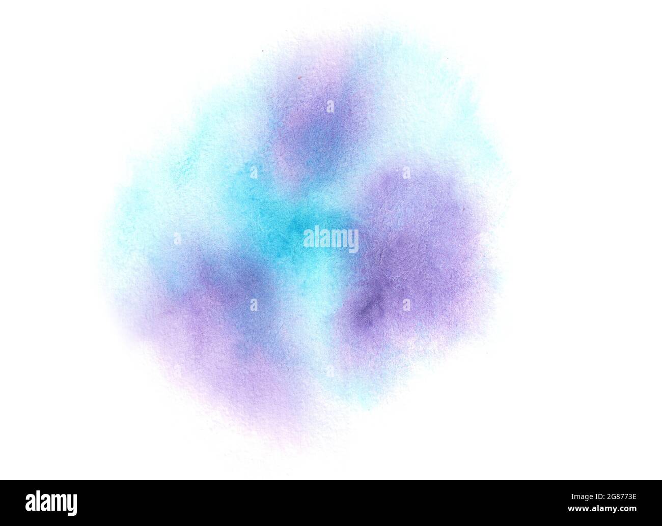 Aquarellhintergrund, blau-lila Irideszenz. Illustration für Textilien, Texturen, farbige Hintergründe, Poster, Banner und kreatives Design. Lager Stockfoto