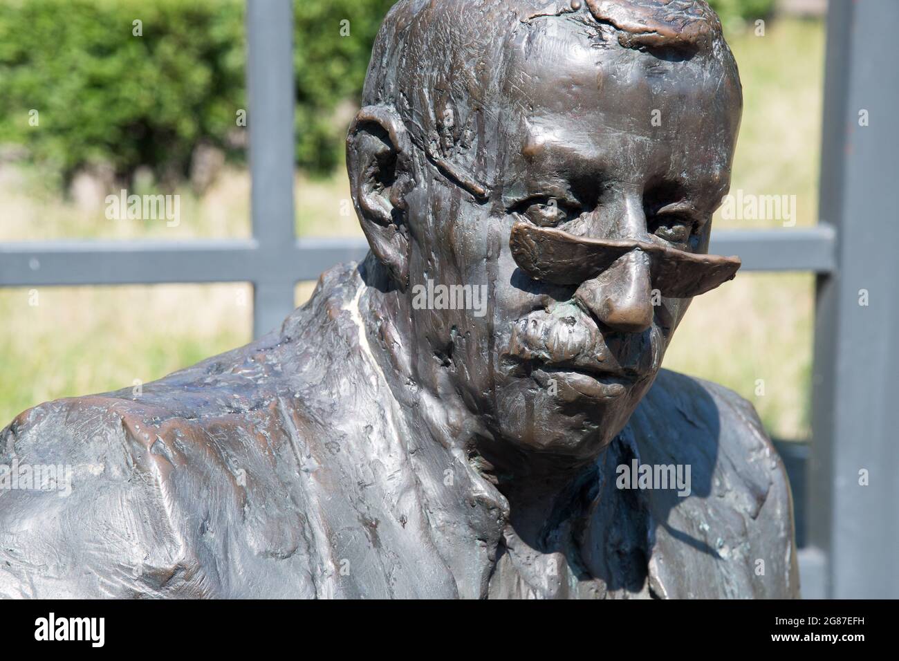 Gunter Grass Monument in Danzig, Polen. 12. Juli 2021 © Wojciech Strozyk / Alamy Stock Photo *** Ortsüberschrift *** Stockfoto