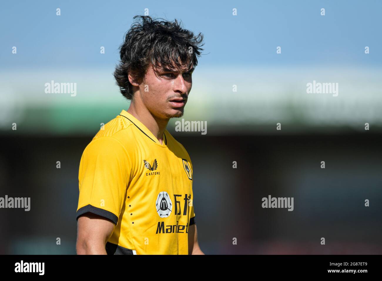 Hugo Bueno #22 von Wolverhampton Wanderers in Aktion während des Spiels Stockfoto