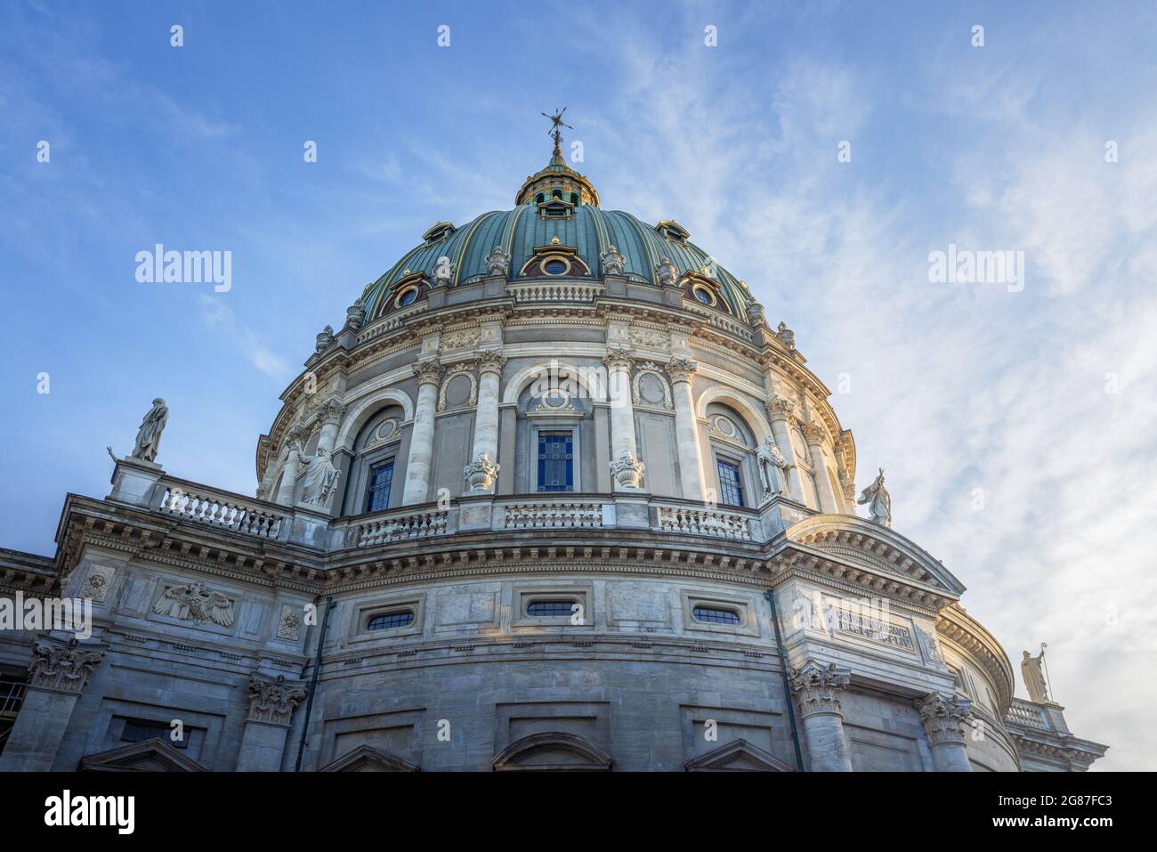 Die Marmorkirche (Frederiks Kirche) - Kopenhagen, Dänemark Stockfoto