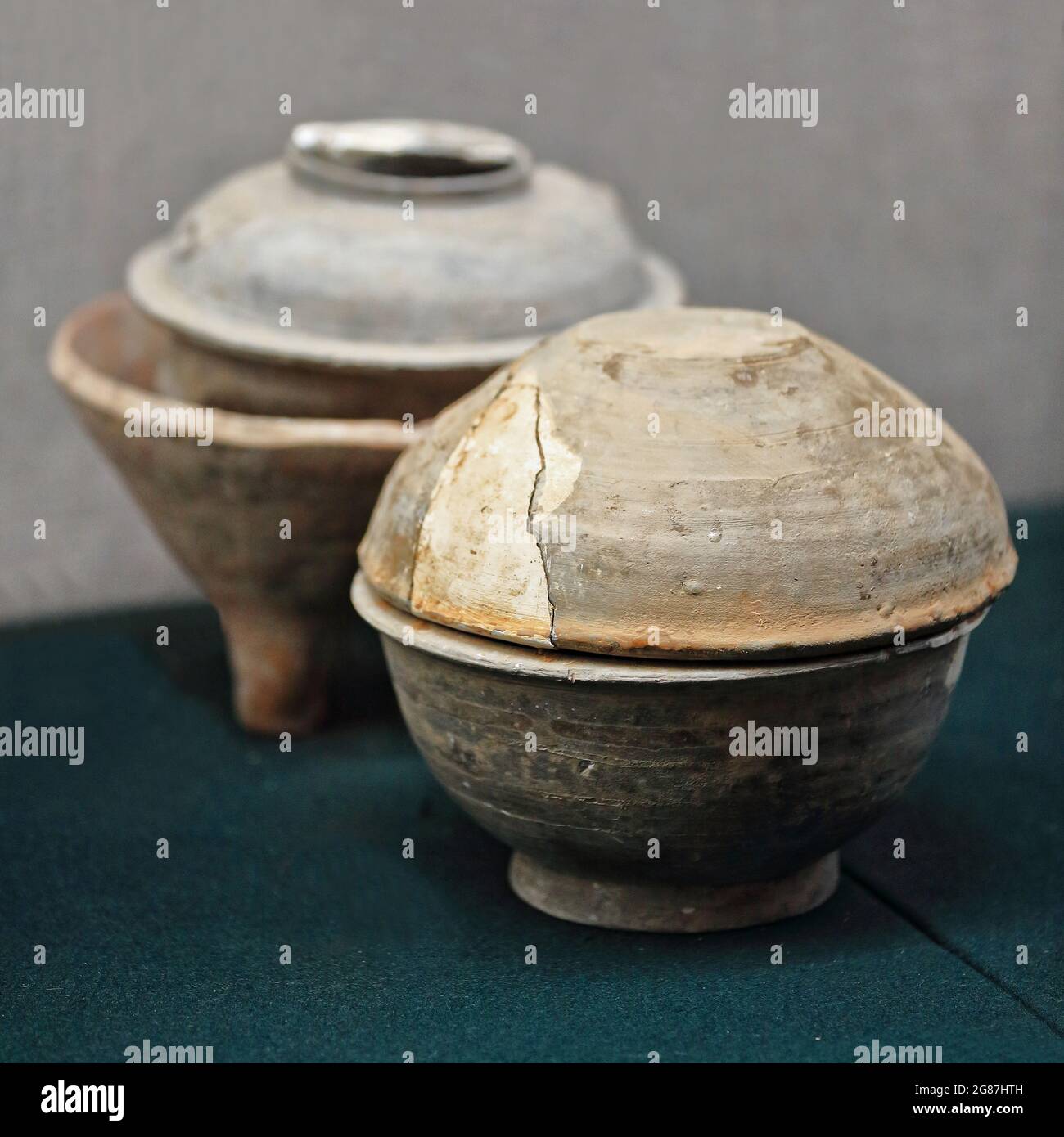 Terrakotta-Beerdigung Keramik für die Lagerung-Han Yang Ling-Kaiser Jing Mausoleum. Xianyang-Shaanxi-China-1501 Stockfoto