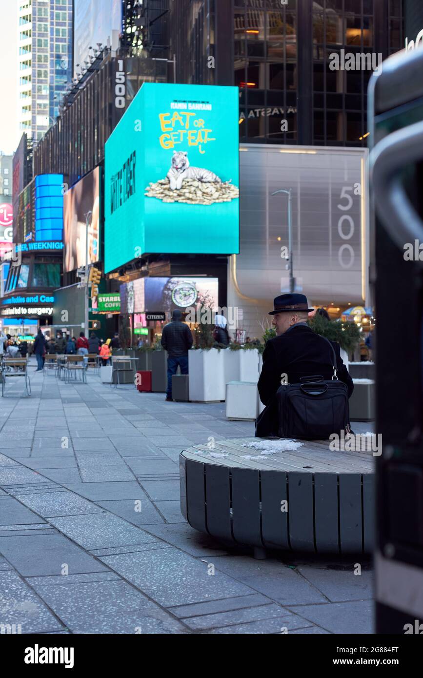 Straßenfotografie von New York City, den Menschen, den Straßen und der Umgebung Stockfoto