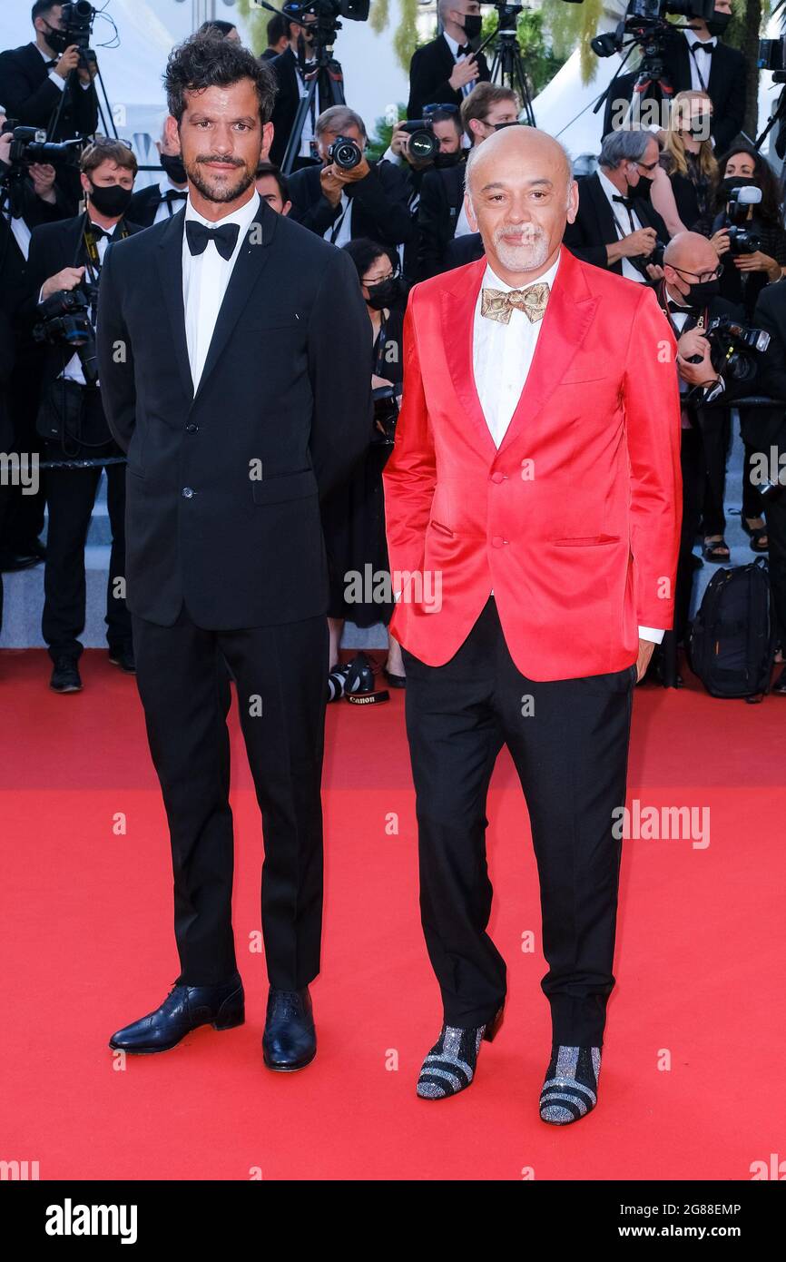 Palais des Festivals, Cannes, Frankreich. Juli 2021. Christian Louboutin nimmt an der Abschlussfeier des Roten Teppichs Teil. Bild nach Kredit: Julie Edwards/Alamy Live News Stockfoto