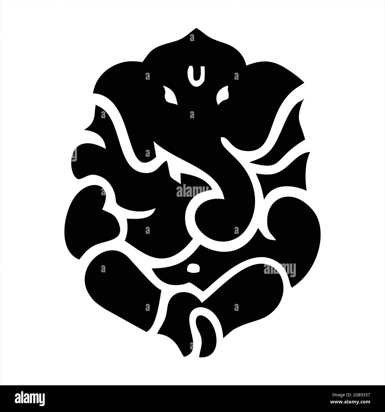 Ganpati Festival von Indien Hintergrund mit Lord Ganpati, Ganapati Clipart. Vektor-EPS-Datei Stock Vektor