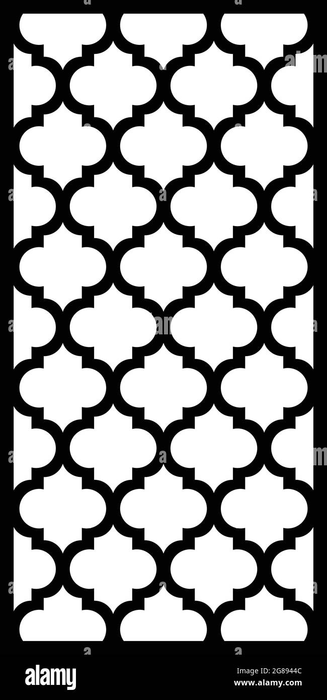 Jali Design für cnc-Router und Laser-Schneidevektor Datei. Stock Vektor