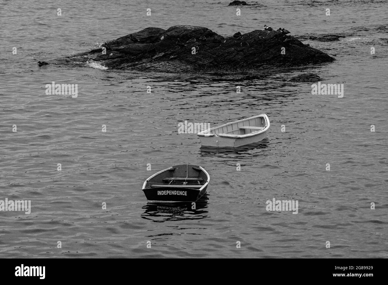 Meer und Landschaften gehen Hand und Hand. Stockfoto