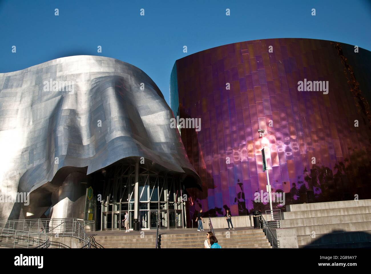 Museum of Pop Culture, in der Nähe von Space Needle, Seattle, Washington Stockfoto