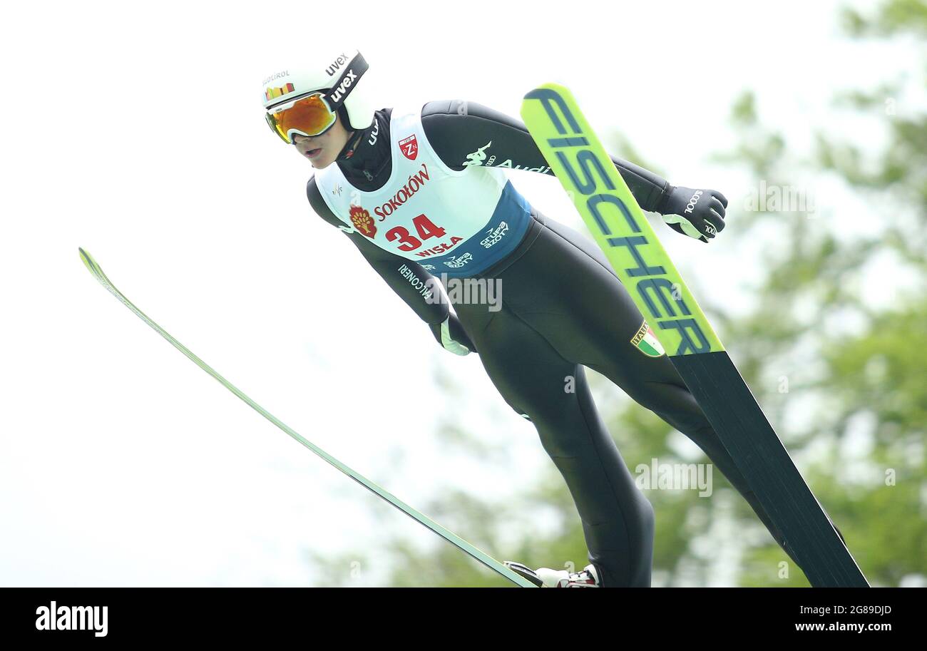 Wisla, Polen. 18. Juli 2021. Während des Einzel-Damen-Wettbewerbs des FIS Skisprung Sommer Grand Prix in Wisla. (Foto von Damian Klamka/SOPA Images/Sipa USA) Quelle: SIPA USA/Alamy Live News Stockfoto