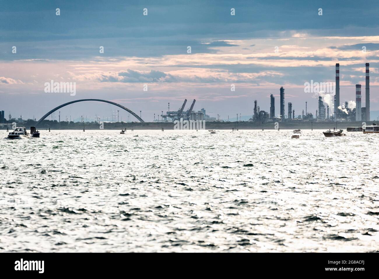 Die 2021. Nacht der Feier von Redentore in Venedig am 17 2021. juli Stockfoto