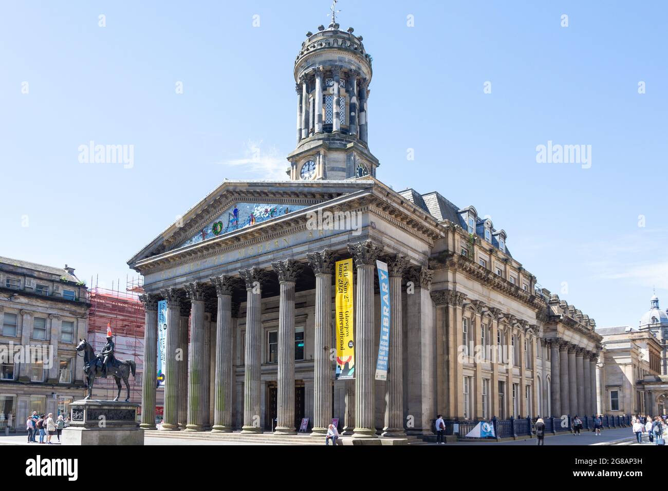 Gallery of Modern Art & Public Library, Queen Street, Royal Exchange Square, Glasgow City, Schottland, Vereinigtes Königreich Stockfoto