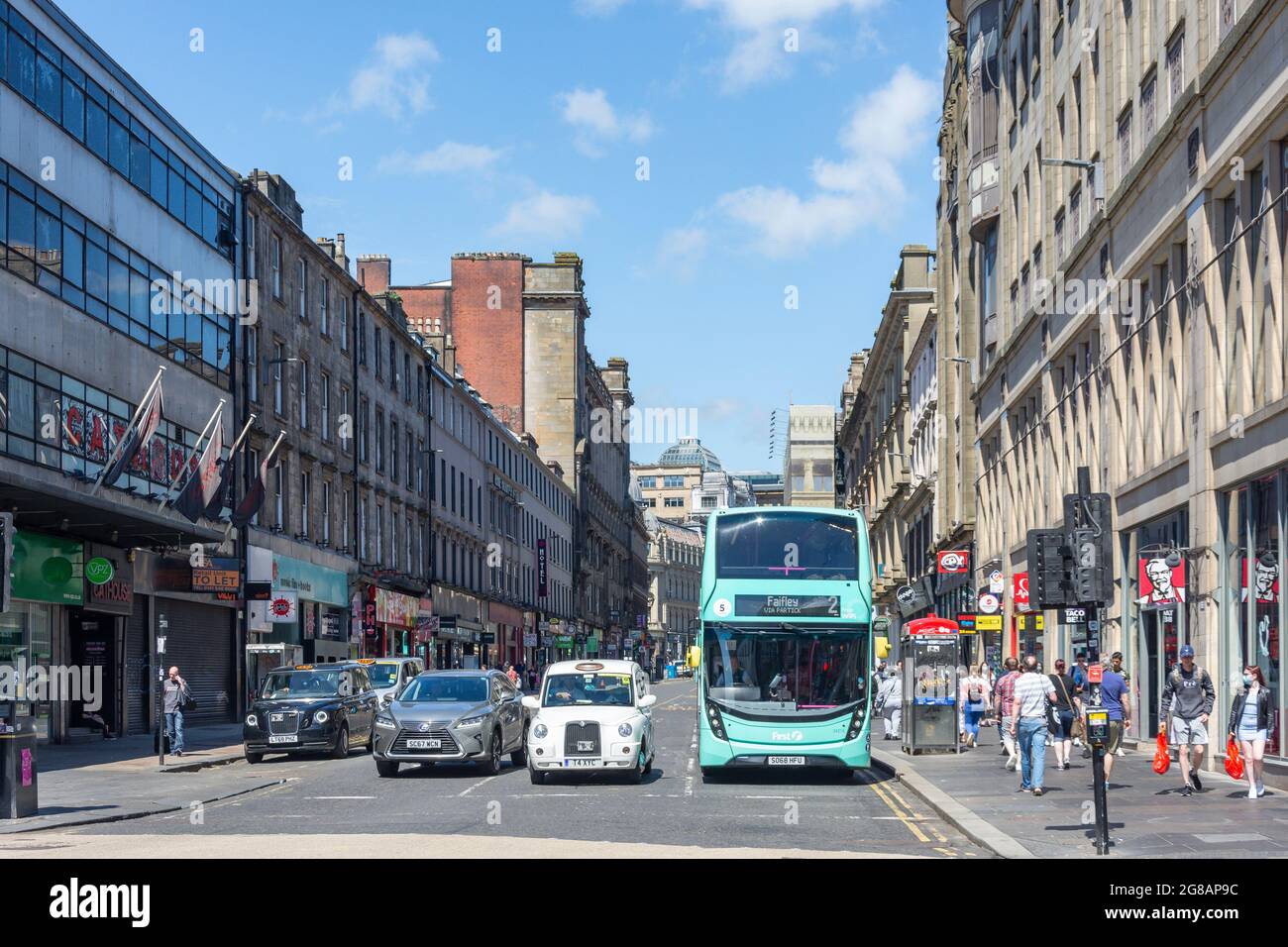 Union Street, Glasgow City, Schottland, Großbritannien Stockfoto