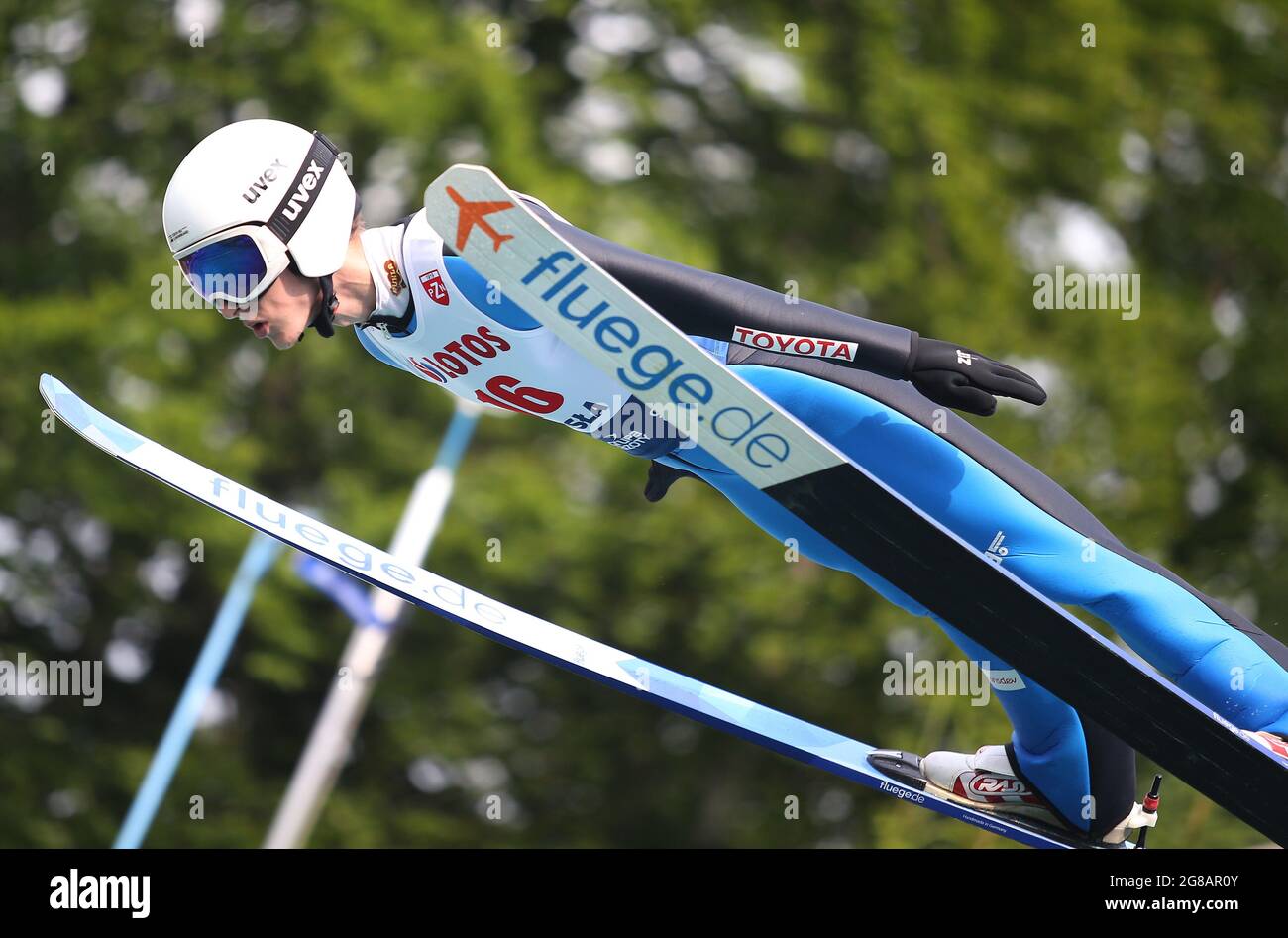 Wisla, Polen. 18. Juli 2021. Während des Einzelwettkampfes der Männer des FIS Skisprung Sommer Grand Prix in Wisla. (Foto von Damian Klamka/SOPA Images/Sipa USA) Quelle: SIPA USA/Alamy Live News Stockfoto