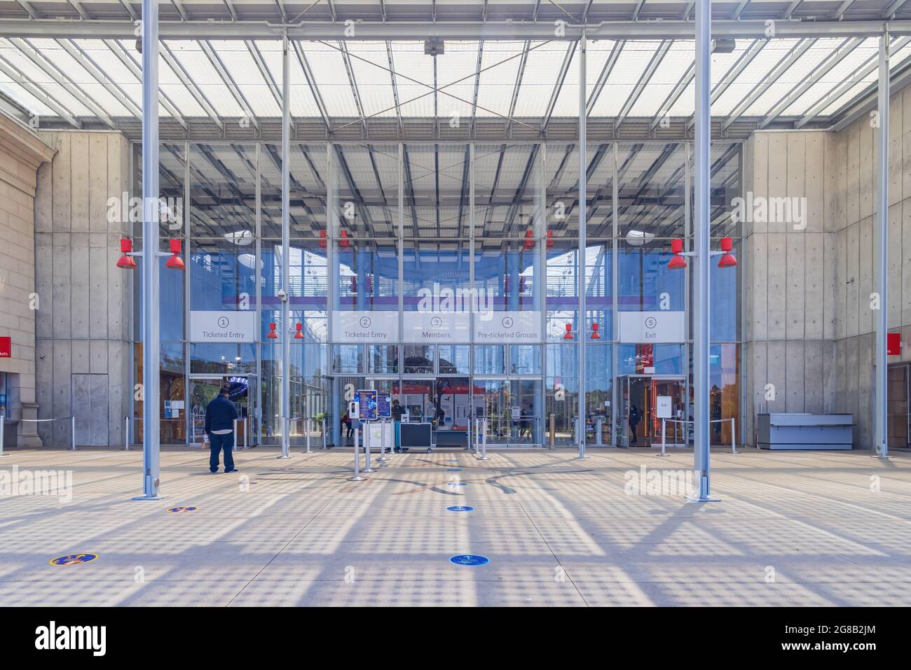 San Francisco, 20. MAI 2021 - Eintritt der California Academy of Sciences Stockfoto