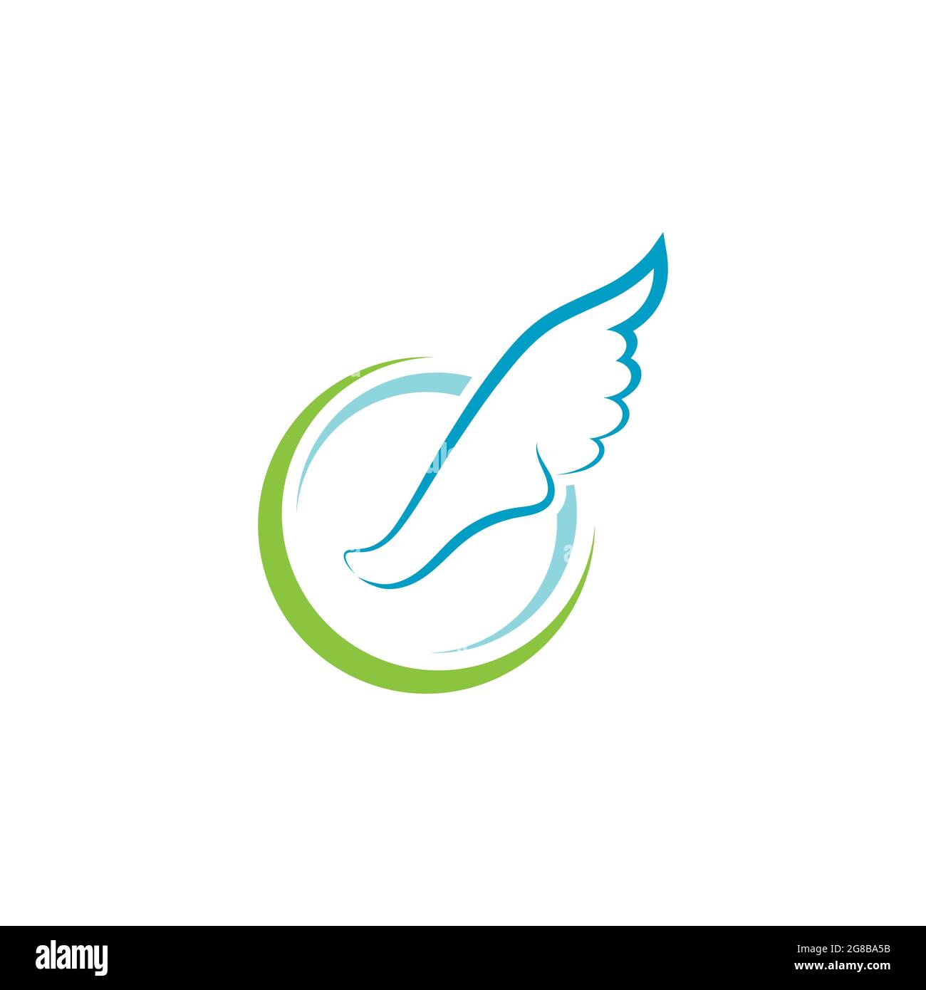 Fußpflege Logo Vorlage Vektor Symbol Illustration Design Stock Vektor