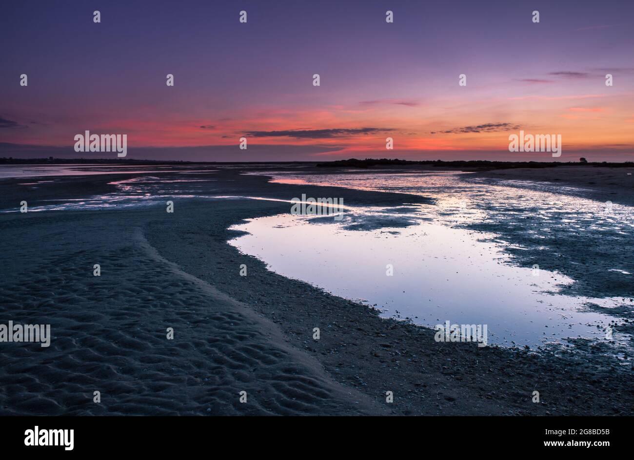 Sonnenaufgang Auf Armona Island Stockfoto