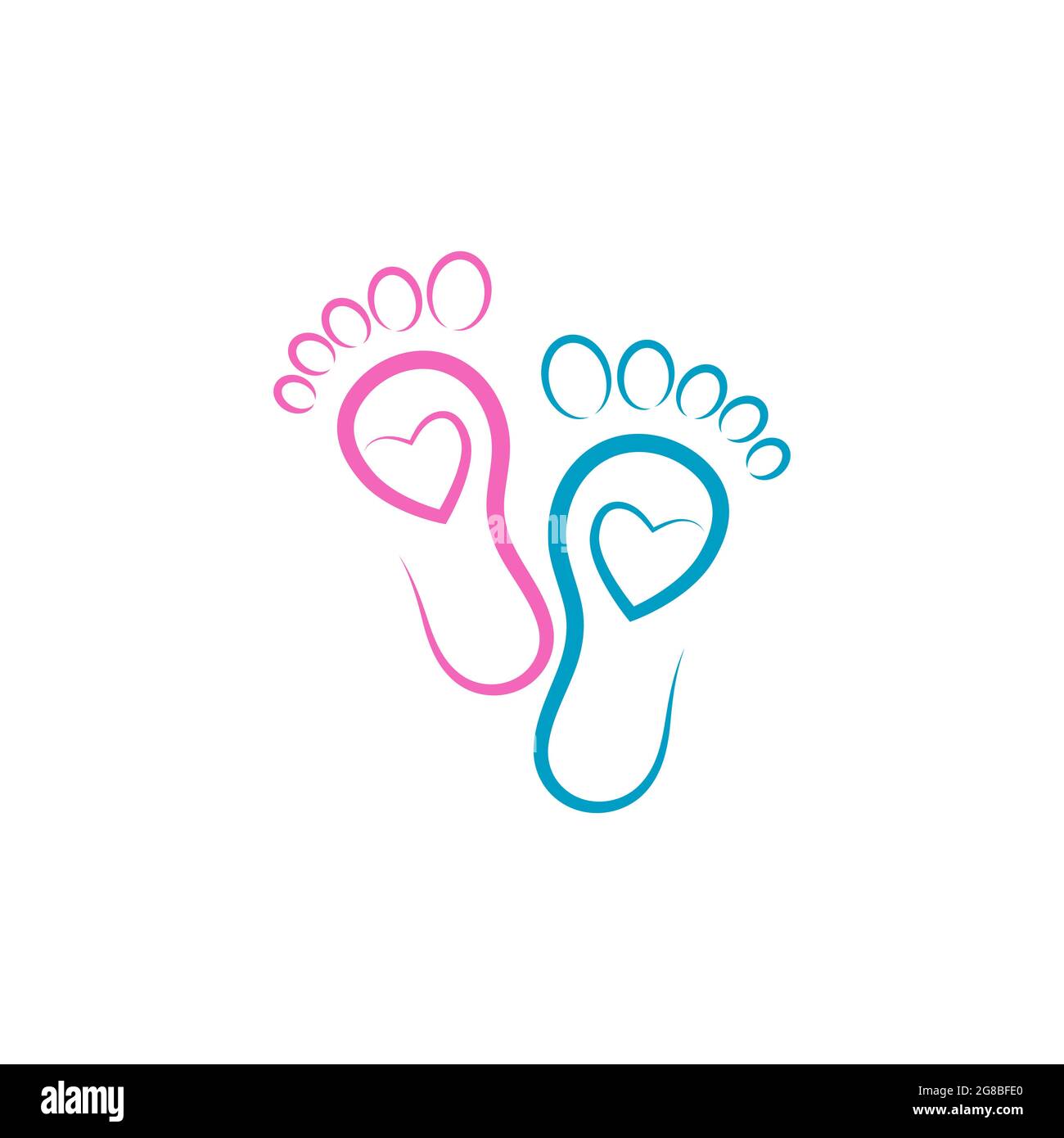 Fußpflege Logo Vorlage Vektor Symbol Illustration Design Stock Vektor