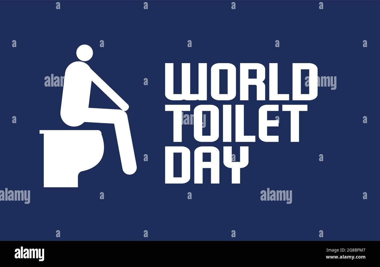 Vektorvorlage „World Toilet Day“ Stock Vektor