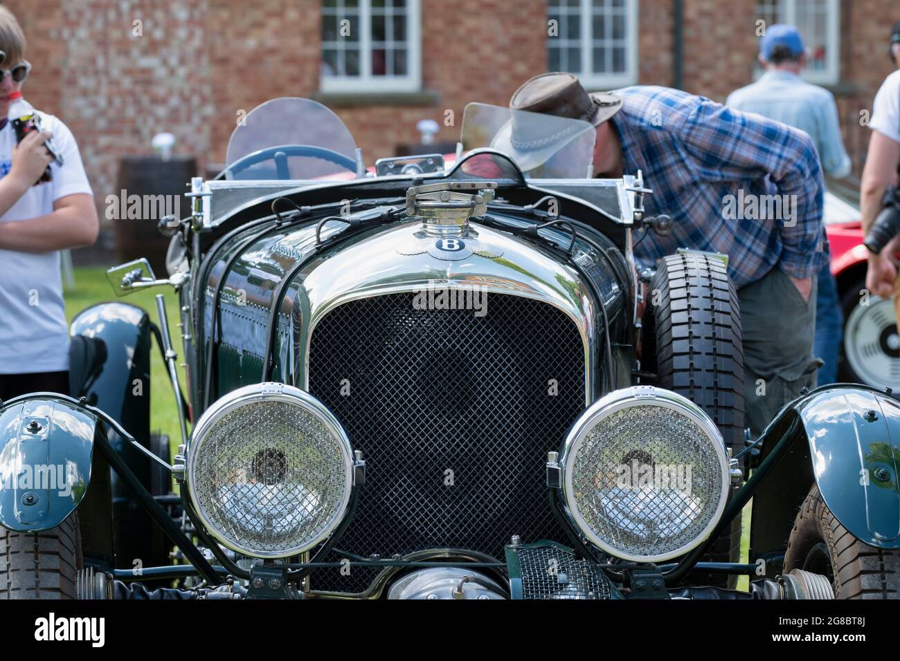 1930 Blower Bentley im Bicester Heritage Centre. Oxfordshire, England Stockfoto