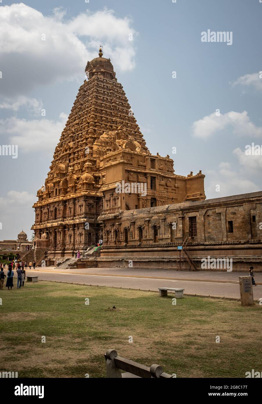 Tanjore Brihadeeswara Tempel (Periya Kovil) Turm Vimana, Thanjavur Stockfoto