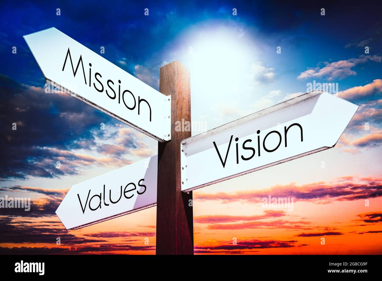 Mission vision werte -Fotos und -Bildmaterial in hoher Auflösung – Alamy